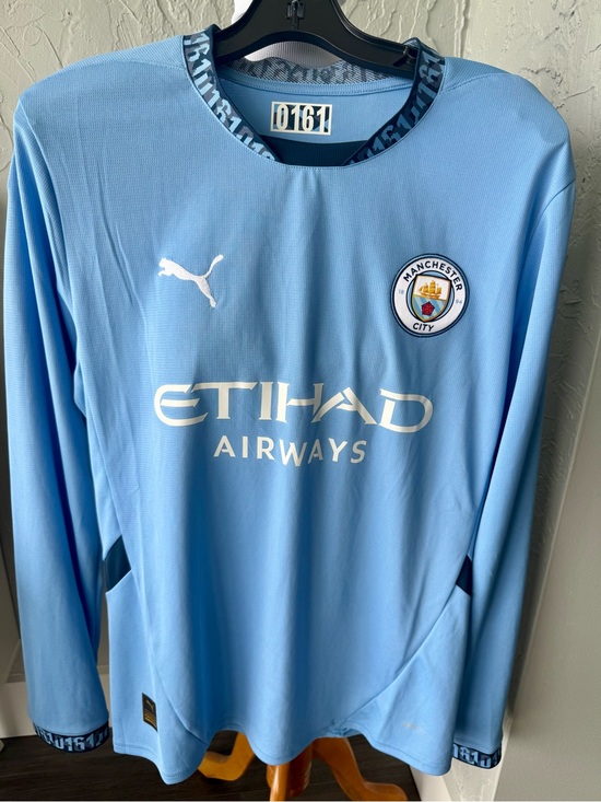 Puma Other - Manchester City Puma Long Sleeve Home Jersey - Sky Blue - Size Medium